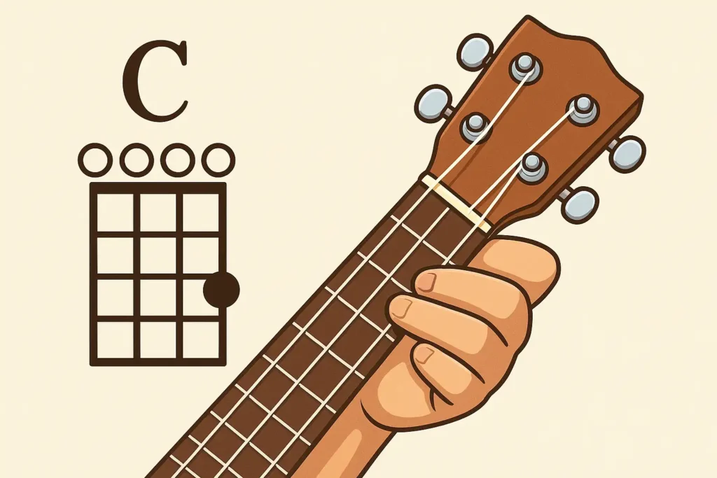 c chord for ukuele