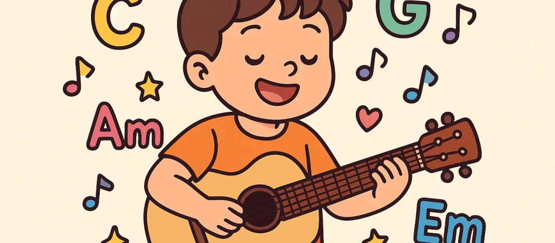 Beginner Guitar Chords for Kids – C and G 7 Guitar Songs for Kids to Learn Fast